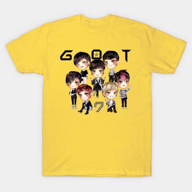 got7 full personel boyband T-Shirt by fooballmayfield